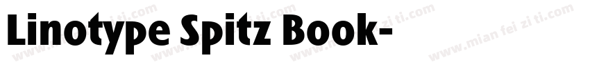 Linotype Spitz Book字体转换